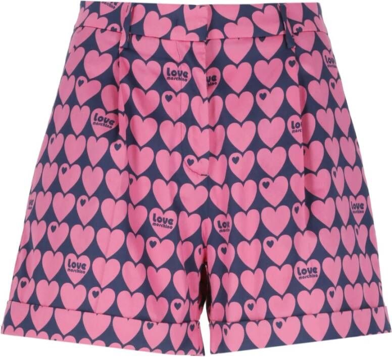 Love Moschino Short Shorts Roze Dames