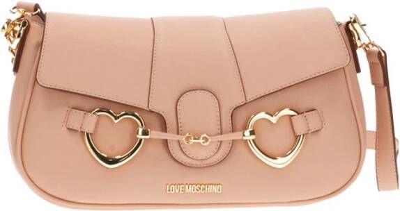 Love Moschino Stijlvolle Cipria Handtas Beige Dames