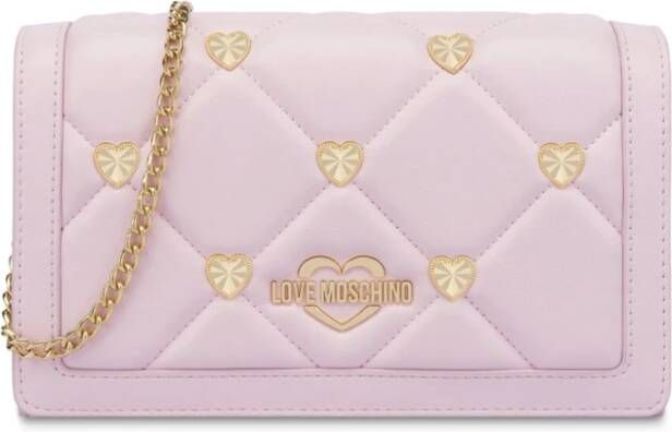 Love Moschino Women's Clutch Bag Pink Dames