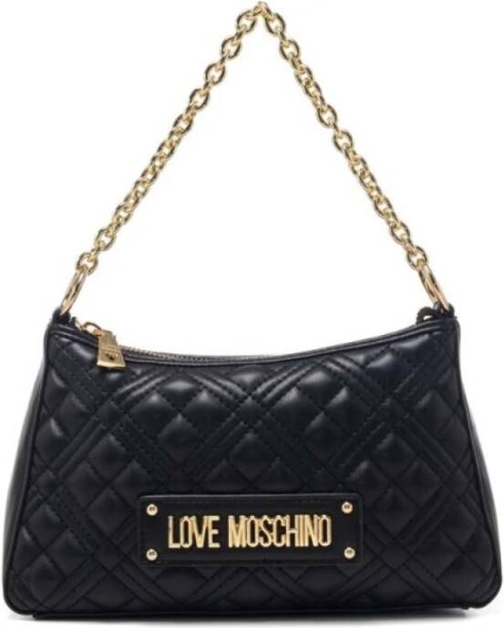 Love Moschino Hobo bags Borsa Quilted Bag Pu in zwart