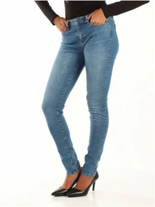 Love Moschino Slim-fit Jeans voor vrouwen Blauw Dames