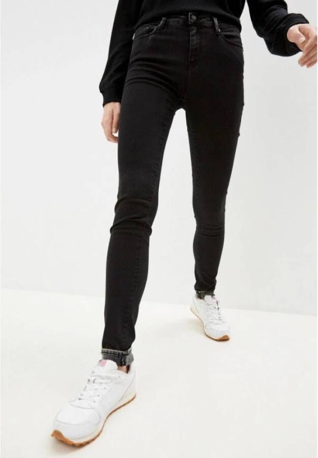 Love Moschino Slim-fit Jeans Zwart Dames