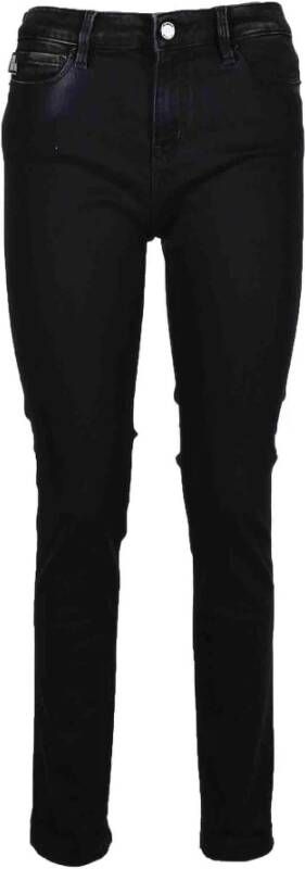 Love Moschino Slim-Fit Zwarte Jeans voor Vrouwen Zwart Dames