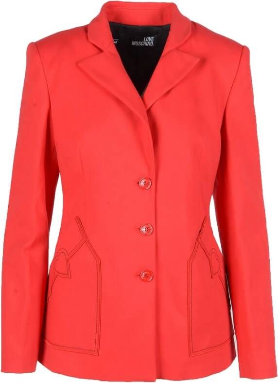 Love Moschino Sportjas Amor Moschino Collection Rood Dames