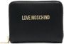 Love Moschino Stijlvolle Bi-Fold Portemonnee met Meerdere Vakken Zwart Dames - Thumbnail 1