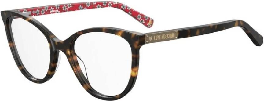 Love Moschino Bicolor Acetaatmontuur Bril Multicolor Dames