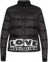 Love Moschino Stijlvolle Korte Nylon Donsjas voor Dames Black Dames - Thumbnail 1