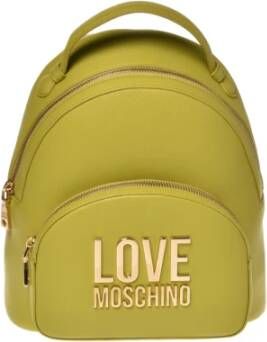 Love Moschino Stijlvolle Rugzak met Verstelbare Banden Yellow Dames