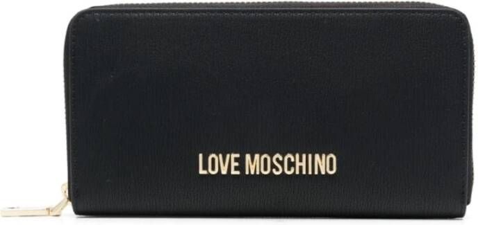 Love Moschino Stijlvolle Portemonnees en Kaarthouders Zwart Dames