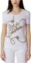 Love Moschino Stijlvolle Witte Bedrukte T-Shirt voor Vrouwen White Dames - Thumbnail 3