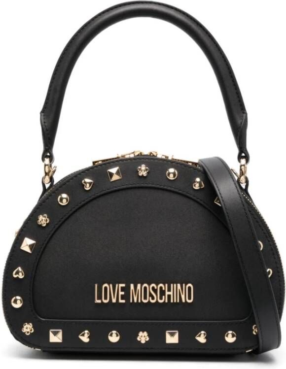 Love Moschino Stijlvolle Zwarte Handtas voor Vrouwen Zwart Dames