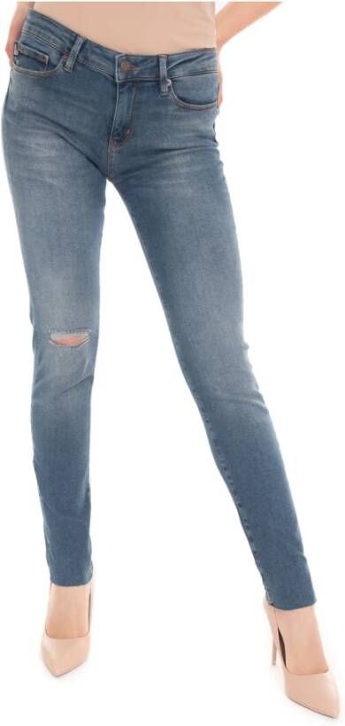Love Moschino Stoere Skinny Jeans Blauw Dames