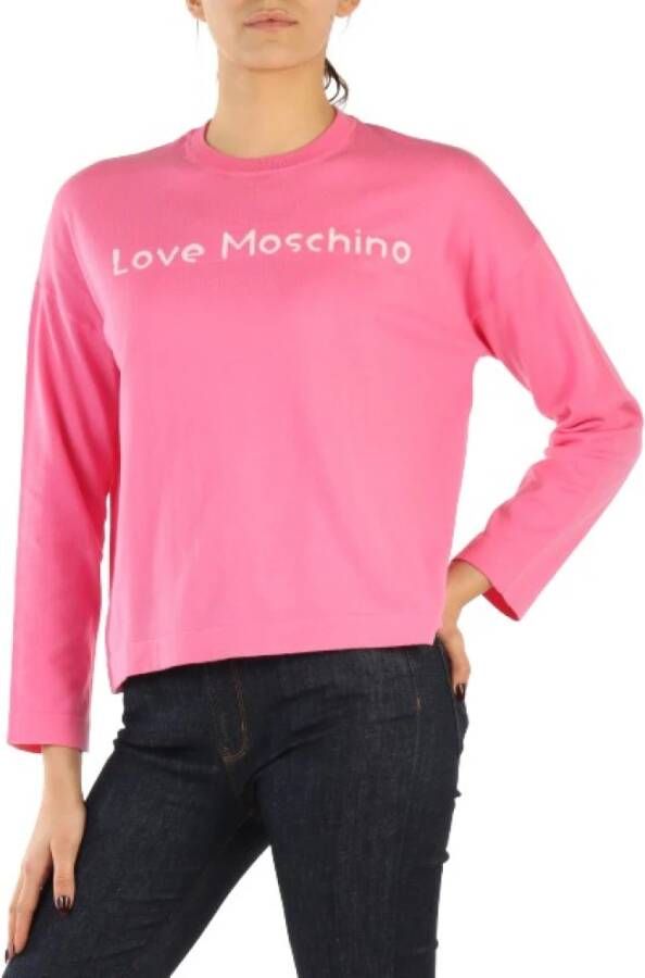 Love Moschino Sweatshirt Roze Dames