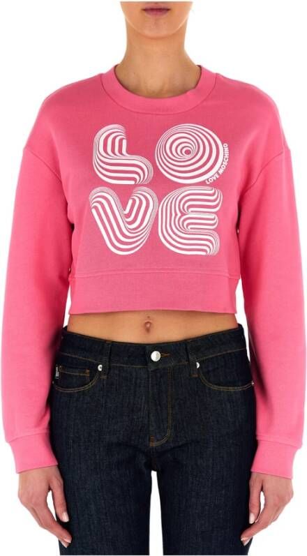 Love Moschino Fuchsia Sweaters Pink Dames