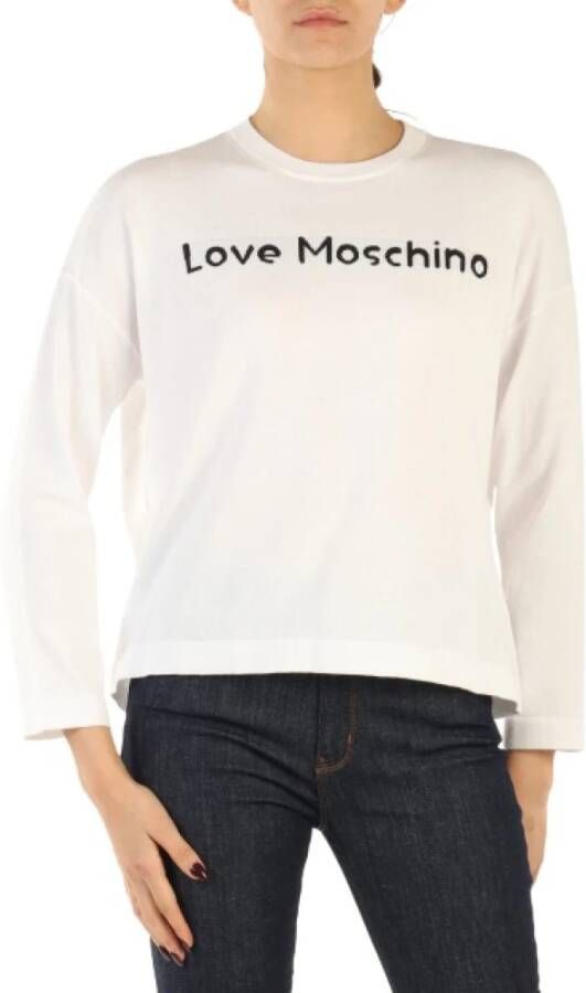 Love Moschino Sweatshirt White Dames
