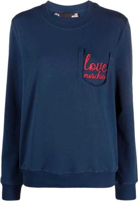 Love Moschino Sweatshirts Blauw Dames