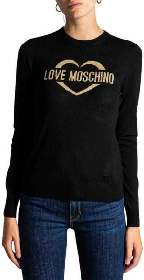 Love Moschino Warm en stijlvol damesjerseytrui Black Dames