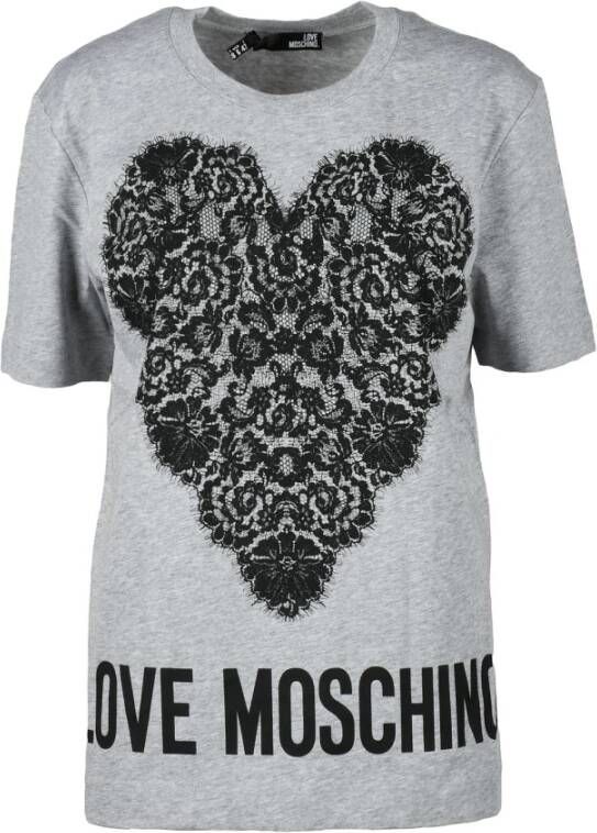 Love Moschino T-shirt Grijs Dames