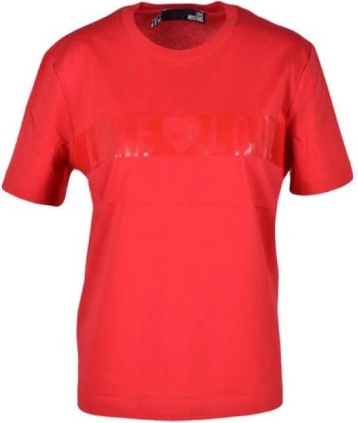 Love Moschino T-shirt Rood Dames