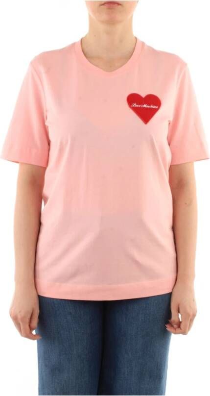 Love Moschino T-shirt Roze Dames