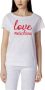 Love Moschino Casual Katoenen T-shirt voor vrouwen Wit Dames - Thumbnail 2