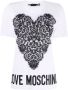 Moschino Dames T-shirt met kanten hart Black Dames - Thumbnail 3
