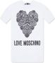 Love Moschino Grafische Print Logo Jurk White Dames - Thumbnail 2