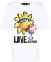 Love Moschino Casual-Chic Logo Print Katoenen T-Shirt White Dames - Thumbnail 3