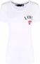 Love Moschino Wit Katoenen Blend T-Shirt White Dames - Thumbnail 1