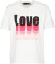 Love Moschino Grafisch T-shirt W4H06 20 M3876 A00 White Dames - Thumbnail 1