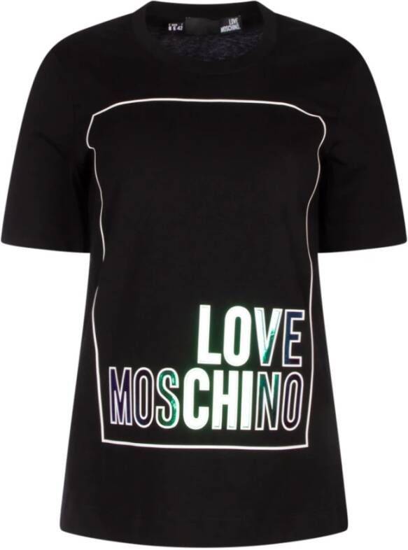 Love Moschino T-shirt Zwart Dames