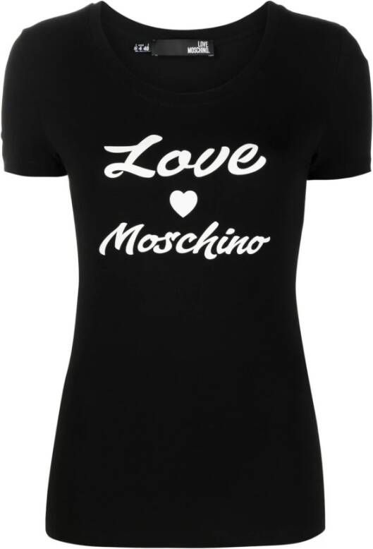 Love Moschino T-shirts and Polos Black Zwart Dames