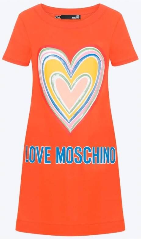 Love Moschino T-Shirts Oranje Dames