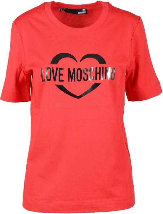 Love Moschino T-Shirts Rood Dames