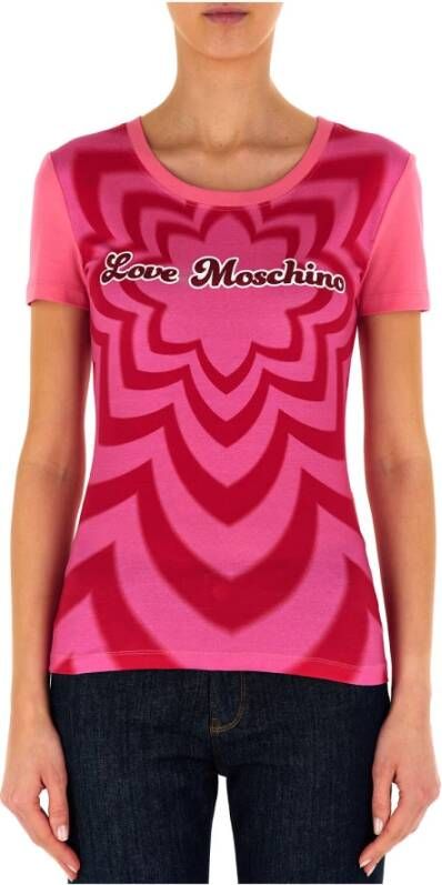 Love Moschino Stijlvolle Sweaters voor Vrouwen Pink Dames
