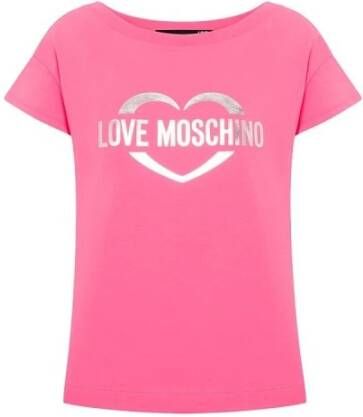 Love Moschino T-Shirts Roze Dames