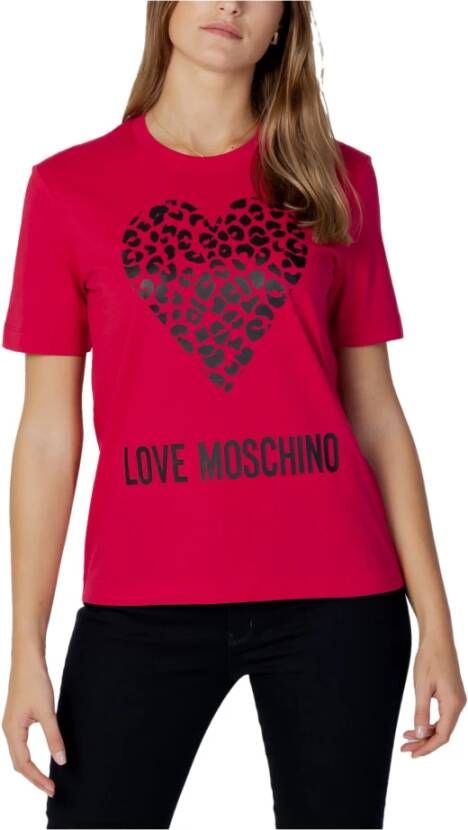 Love Moschino T-shirts Roze Dames