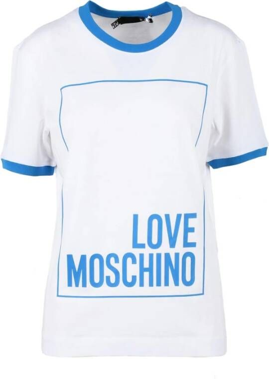 Love Moschino T-Shirts Wit Dames