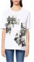 Love Moschino Witte Katoenen Oversized T-shirt met Fotoprint White Dames - Thumbnail 1