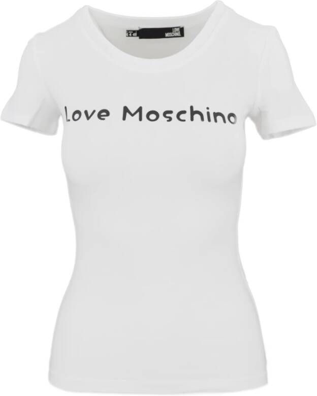 Love Moschino Witte Truien voor Vrouwen White Dames