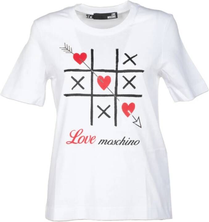 Love Moschino T-Shirts Wit Heren