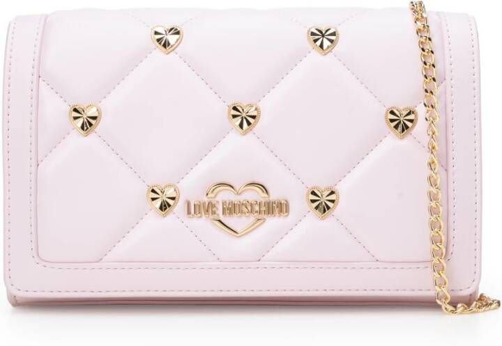 Love Moschino Women's Clutch Bag Pink Dames