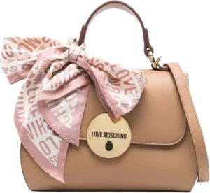 Love Moschino top handle handbag Beige Dames