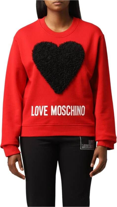 Love Moschino Trainingsshirt Gezellige en Stijlvolle Sweatshirt voor Vrouwen Rood Dames
