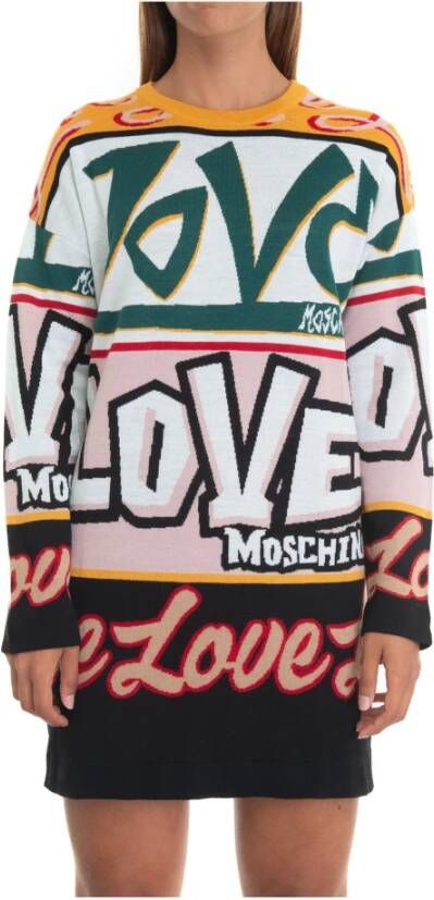 Love Moschino Trui jurk Groen Dames