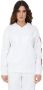 Love Moschino Witte Katoenen Gebreide Jas Sweater Hoodie White Dames - Thumbnail 1