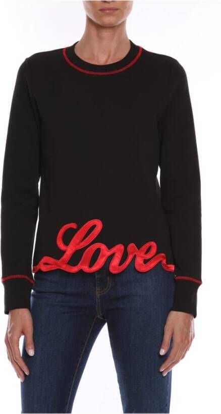 Love Moschino Truien met ronde hals Zwart Dames