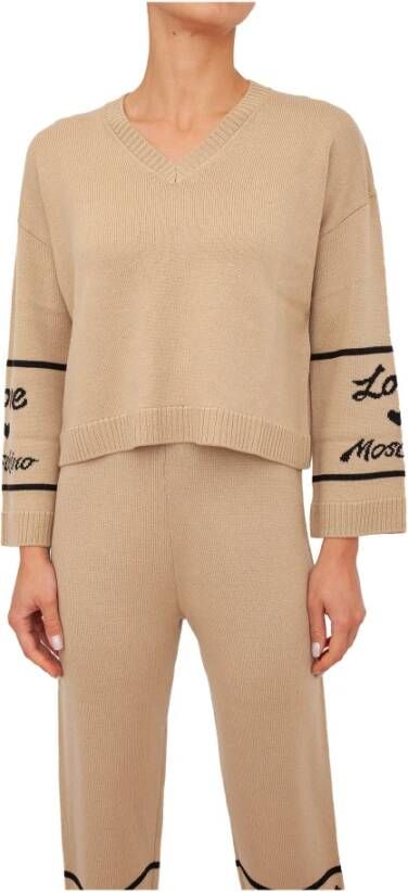 Love Moschino Knitwear MIINTO-e5f87e8cdf109ab1037a Beige Dames