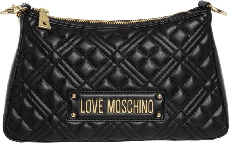 Love Moschino Veelzijdige Schoudertas met Logo Details Zwart Dames