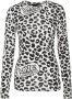 Love Moschino Viscose Sweater met Luipaardprint Meerkleurig Dames - Thumbnail 1